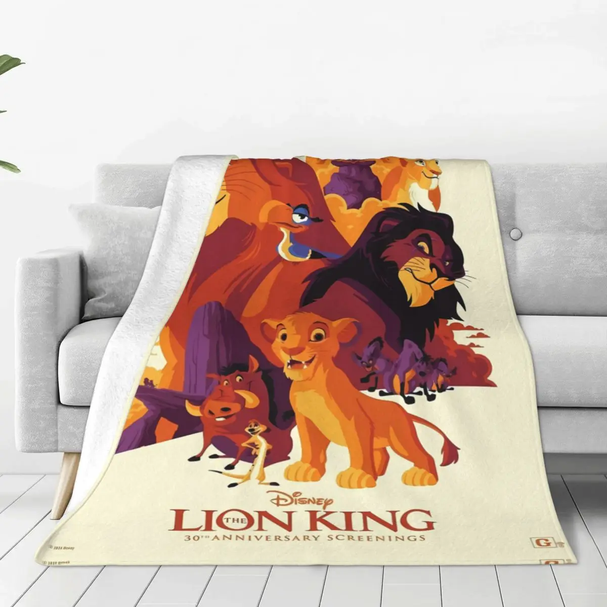 Simba Lion King Blankets Super Warm Fashion Plush Throw Blanket For Bedroom Decorative Flannel Bedspread Bed Cover