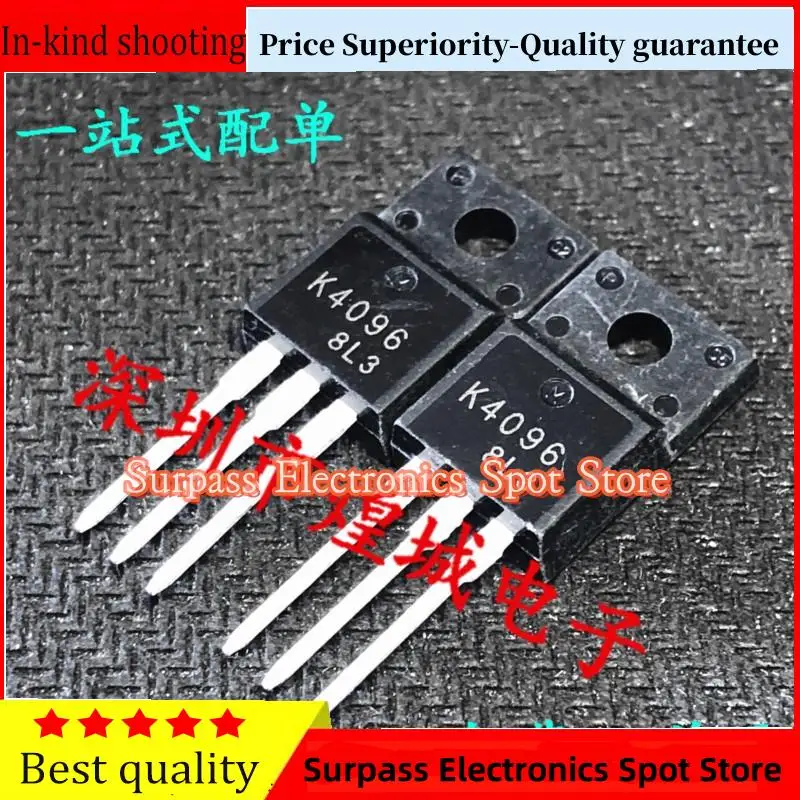 10PCS-100PCS  K4096 2SK4096  TO-220F 500V 8A   Price Superiority-Quality guarantee