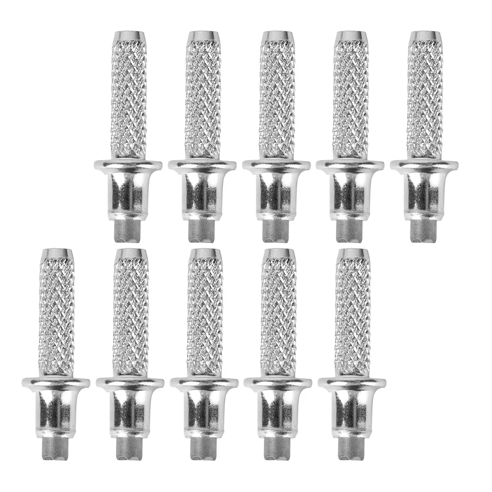 

10 pcs Walking Stick Tips Hiking Stick Steel Spikes Durable Walking Rod Accessories Alpenstock Tips Camping Hiking