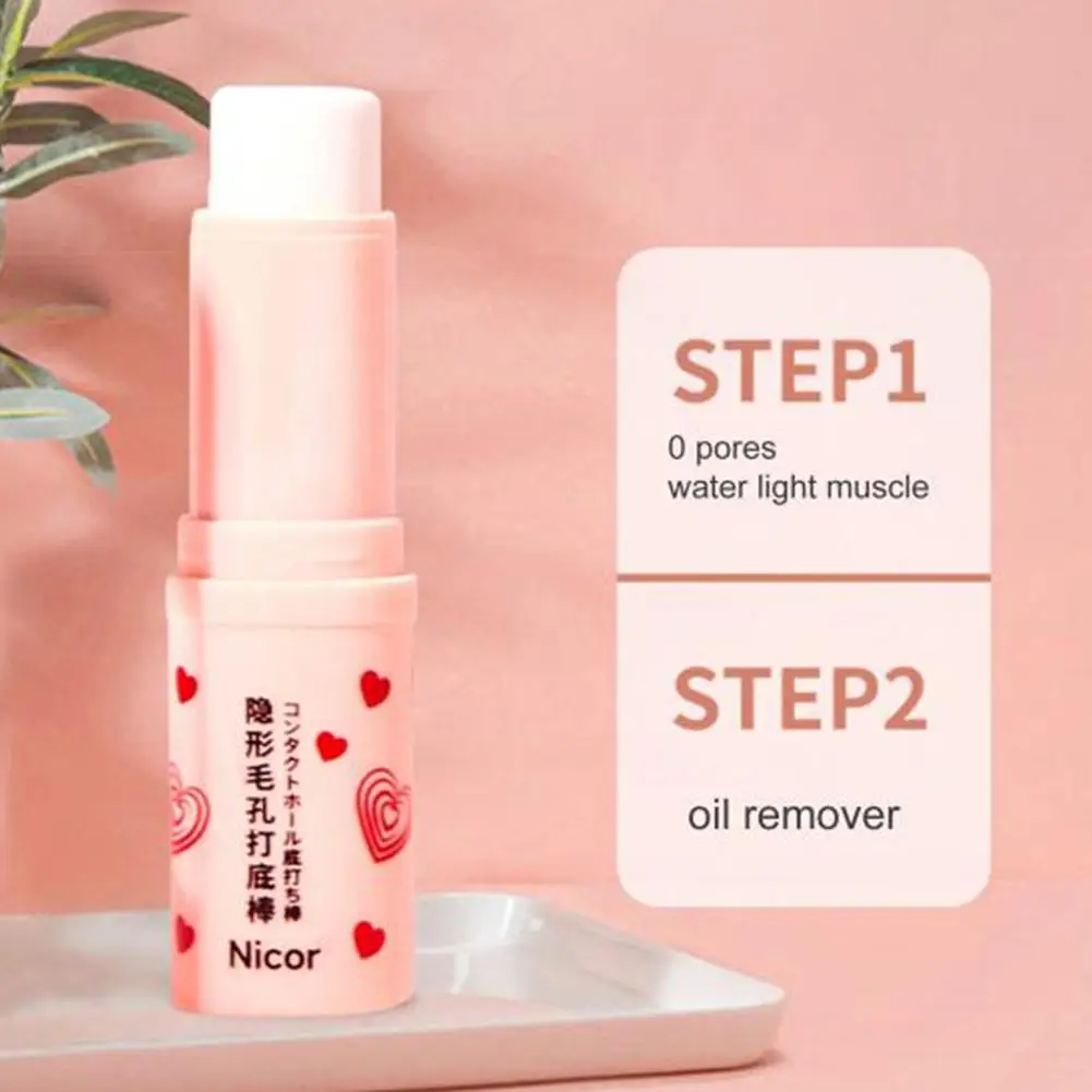 Invisible Pore Primer Stick Pore Eraser Waterproof Lines Face Base Makeup Primer Oil-control Makeup Isolation Fine Smooth P X8U5