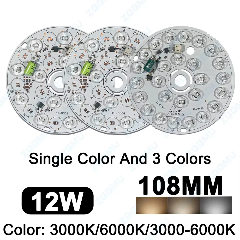 Driver Free Round LED Panel Light 6W 12W 18W AC 220V Energy Efficient Ceiling Light for Room Home DIY Indoor Illumination