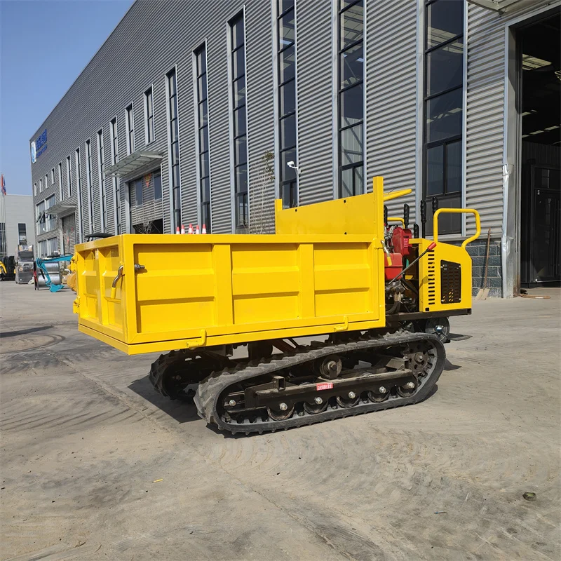 1Ton Garden Track Crawler Mini Dumper 1500KG Diesel Fuel New Condition Euro 2 Emission Standard Left Steering view 3