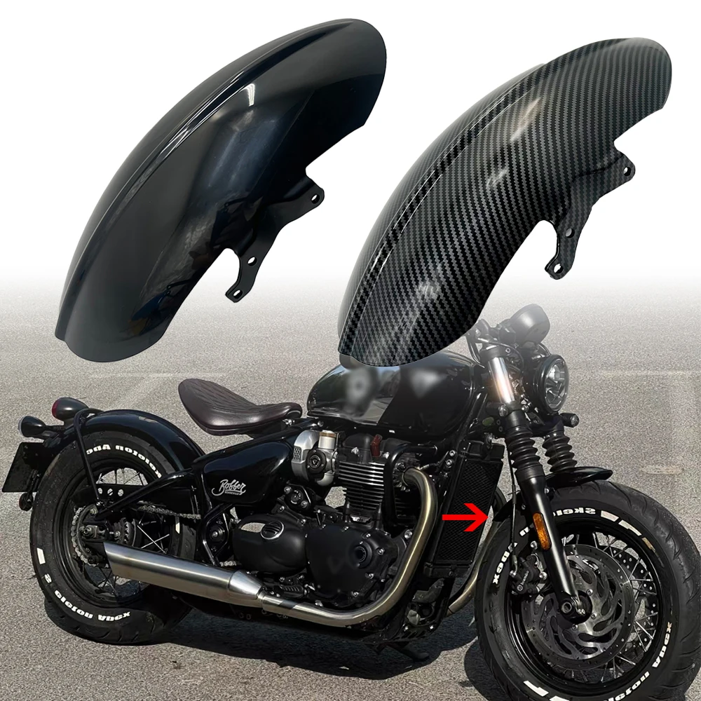 

fit For Triumph Bobber Bonneville Speedmaster 1200 18- Cafe Racer Motorcycle Short Front Fender Mudguard Fairing Chopper