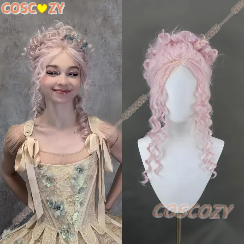 Staffel 2. Enid Cosplay-Perücke, rosa lockiges Haar, Halloween-Party, Damen, synthetische Haarfaser, individuelle Anime-Perücken