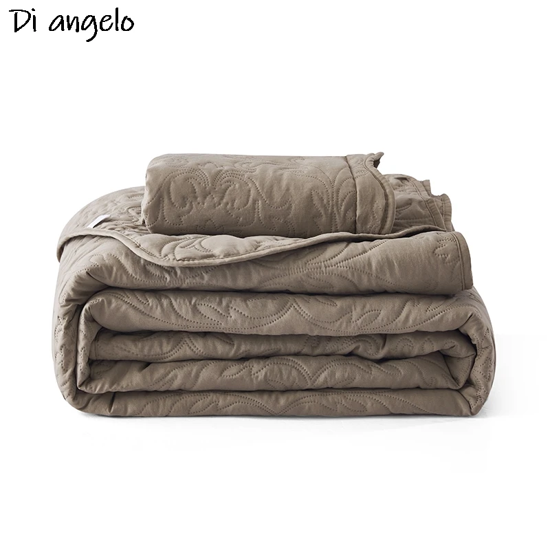 Cotton Polyester Bedspreads, Quilted Bed Cover, Monochromatic Comforter, Quilt Coverlet, Bedspread, Pillowcase, #/Custom Size