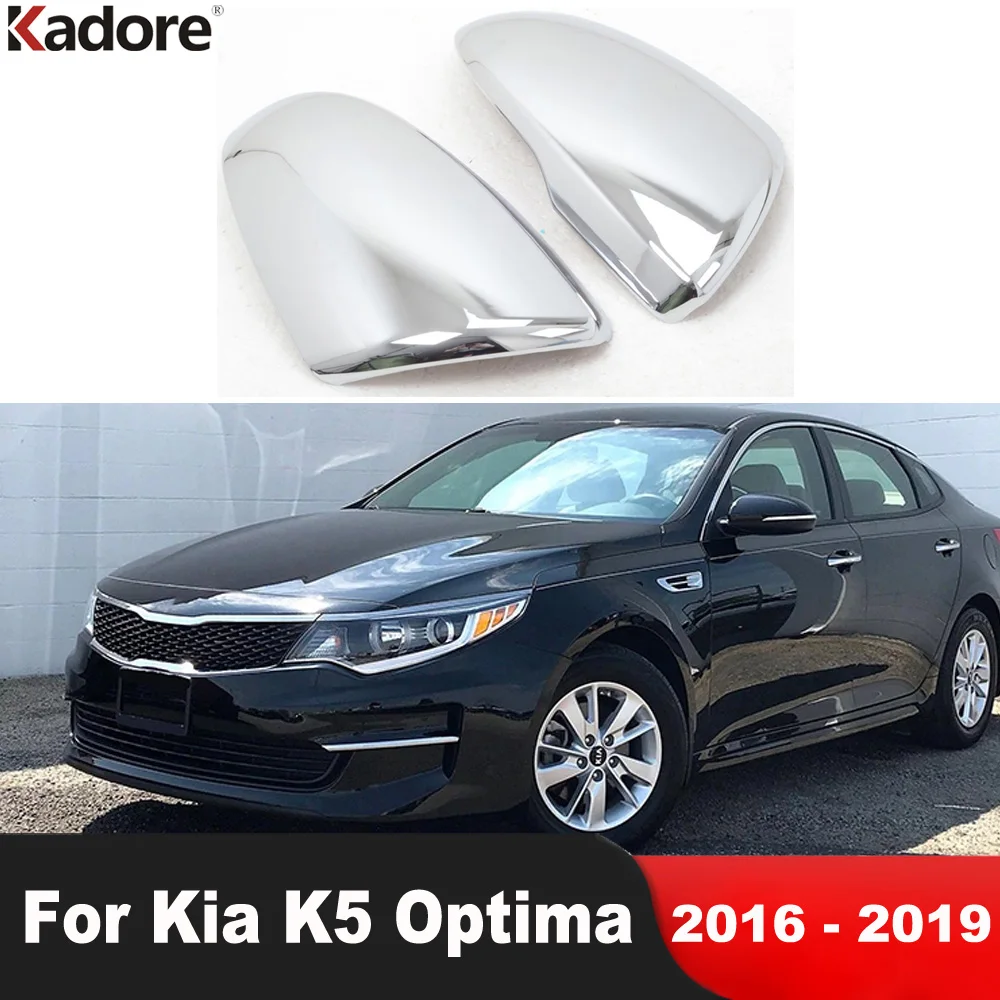 

Rearview Mirror Cover Trim For Kia K5 Optima 2016 2017 2018 2019 Chrome Car Side Wing Mirrors Cap Frame Overlay Accessories