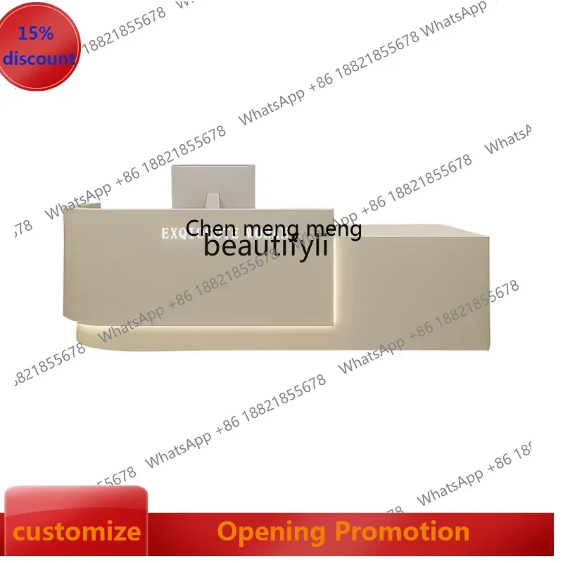ss7486 SSSmart Clothing Store Cashier Manicure Skin Management Beauty Salon Bar Company Reception DeskNew Light Luxury