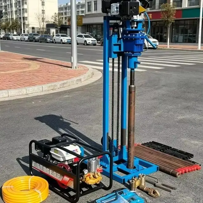 Customized High-quality Mini Water Well Drilling Rig, Hot-selling Drilling Equipment, Courtyard Water Well Boring Machinery