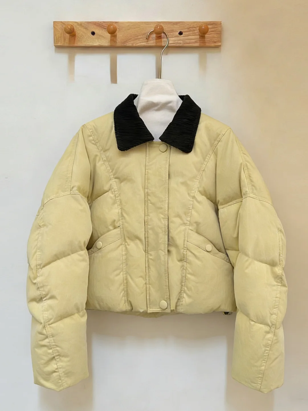 

Fashionable Yellow Warm Cotton Jacket Women's Casual Style Winter New Arrival Korean Version All-Match Cotton Clothes Trendy