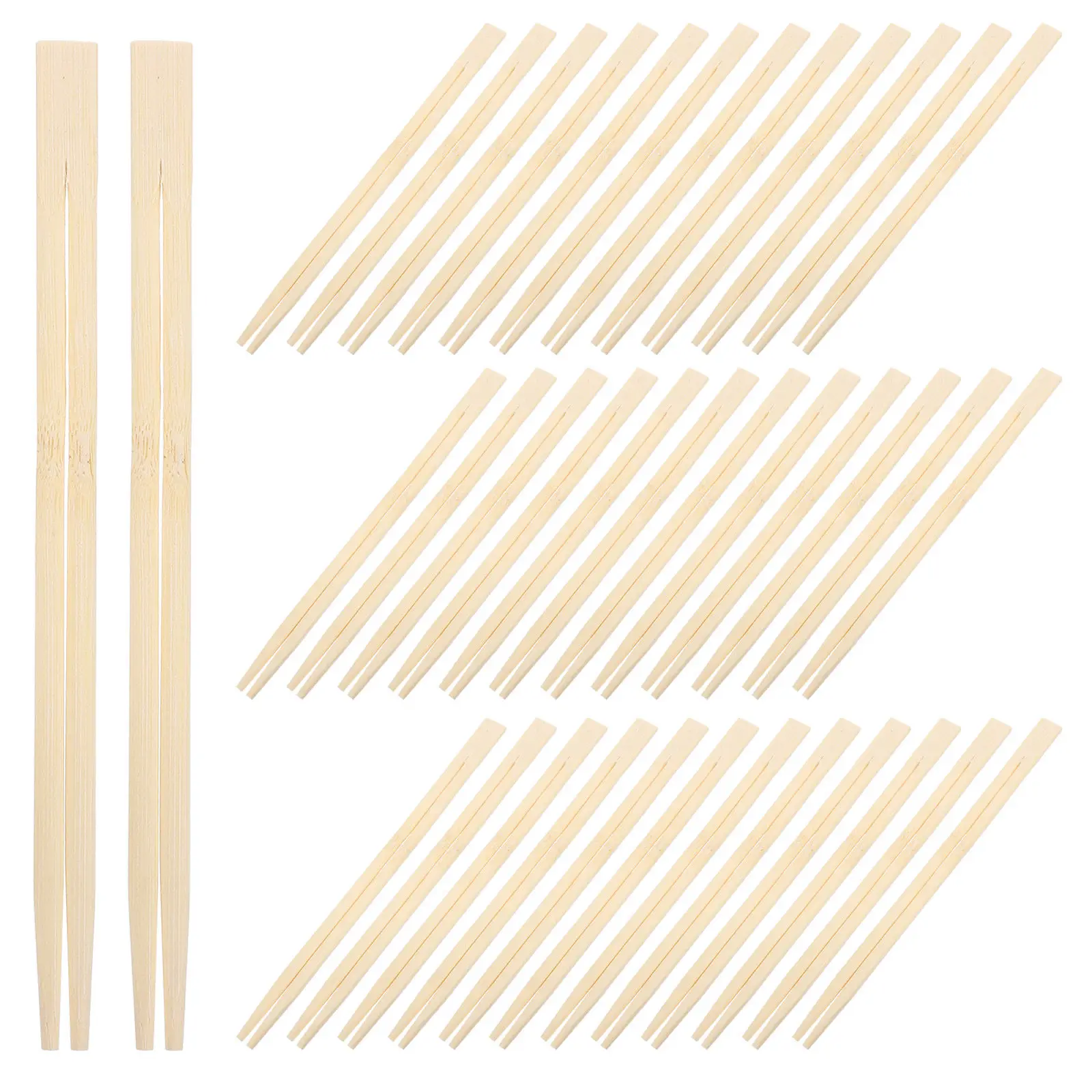 300Pairs Disposable Bamboo Chopsticks Individually Wrapped Catering Utensils for Sushi Asian Food Restaurant Takeout Picnic