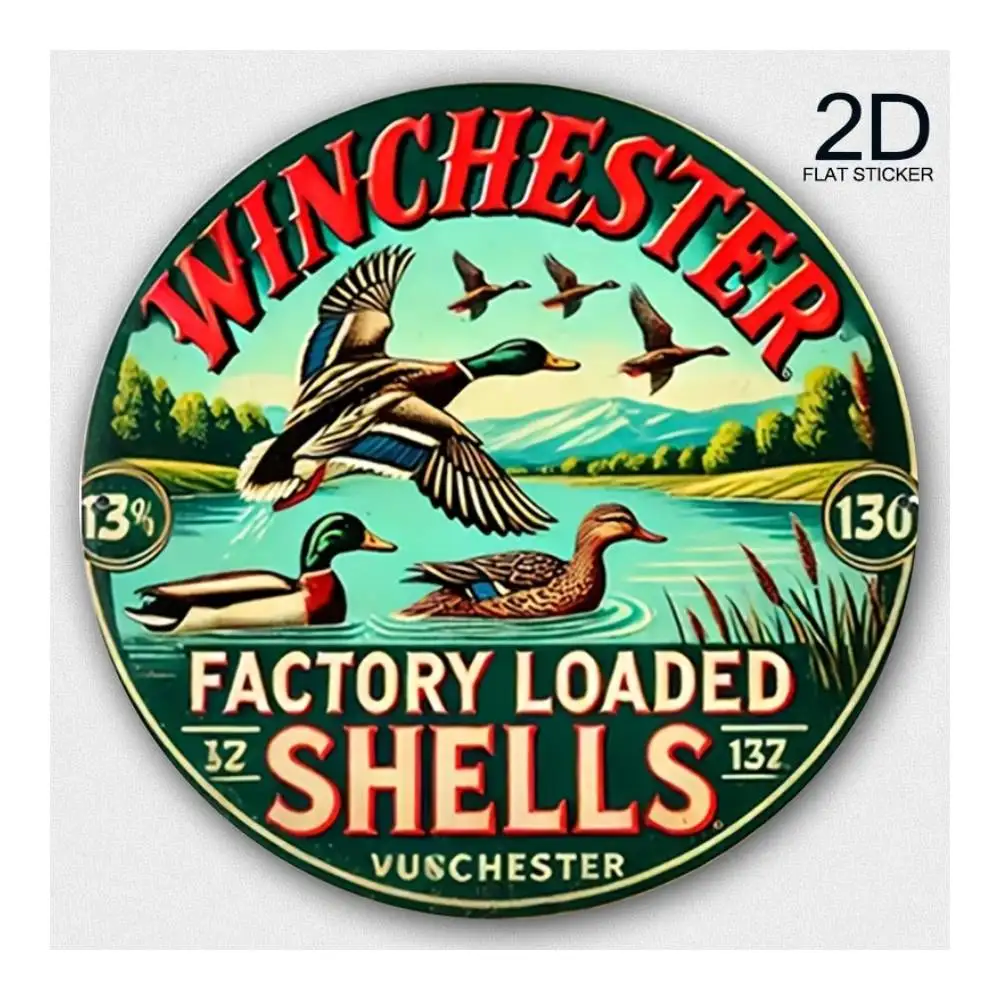 Winchester Factory Loaded Shells Sticker For Cars, Laptops, Windows, Doors, Fridges, Water Bottles