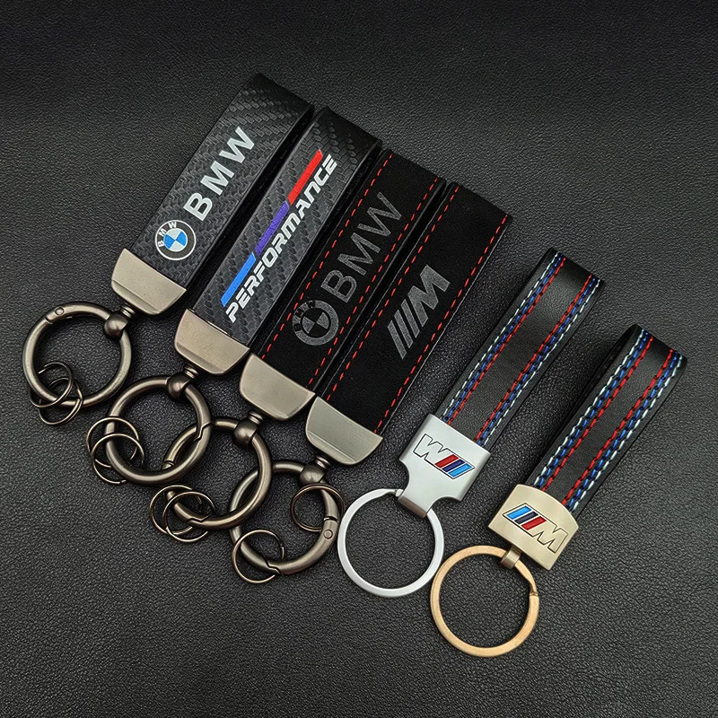 2024 portachiavi in pelle con Logo in metallo portachiavi per auto di lusso per BMW E46 E90 E39 E60 E36 E30 E61 E91 E92 E87 F10 F20 F30 accessori