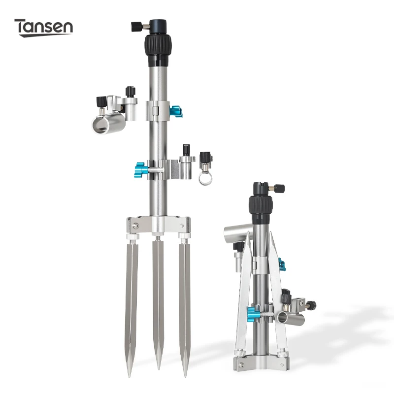 Portable Three-in-One All-Terrain Fishing Rod Stand Multi-Functional Bait Dish Bracket Fishing Chair Companion Outdoor Campin...