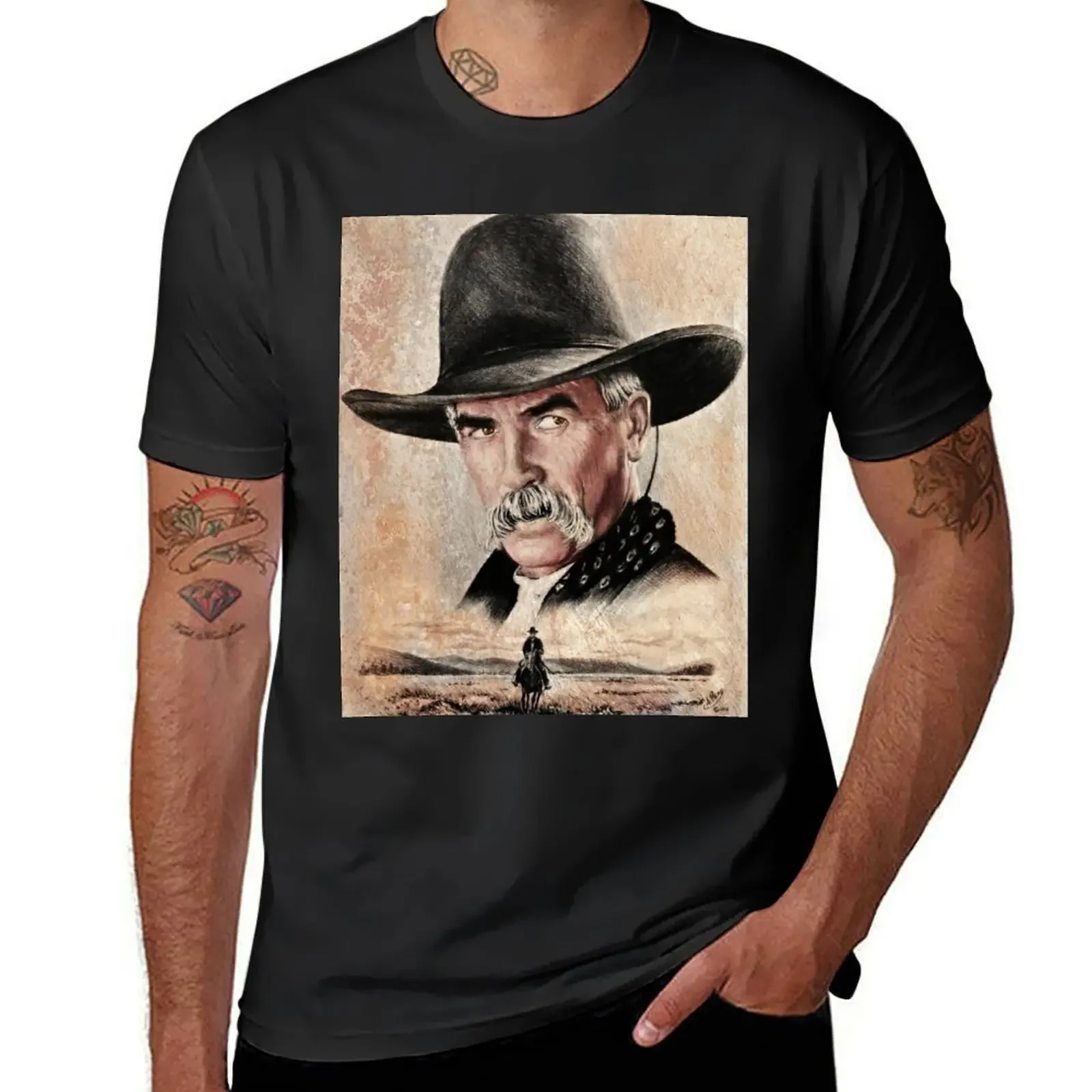 The Lone Rider sepia T-Shirt Louboutins boys whites anime shirt mens cotton t shirts