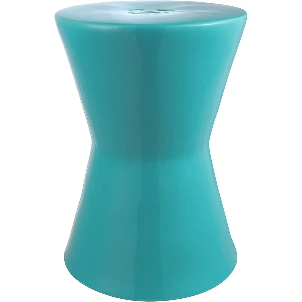 

Gardens Collection Liana White Glazed Ceramic Garden Stool