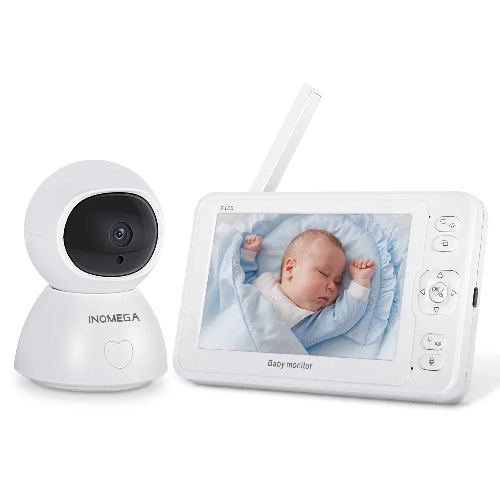 2022 Security Wifi Baby Wireless CCTV Home  5 Inch LCD Screen Indoor Use Support 128GB TF Card