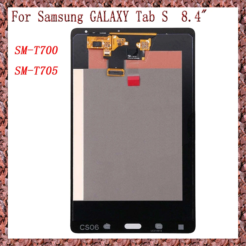 AAA For Samsung Galaxy Tab S SM-T700 SM-T705 T700 T705 8.4 LCD Display Touch Screen Digitizer Glass Assembly Repair Parts