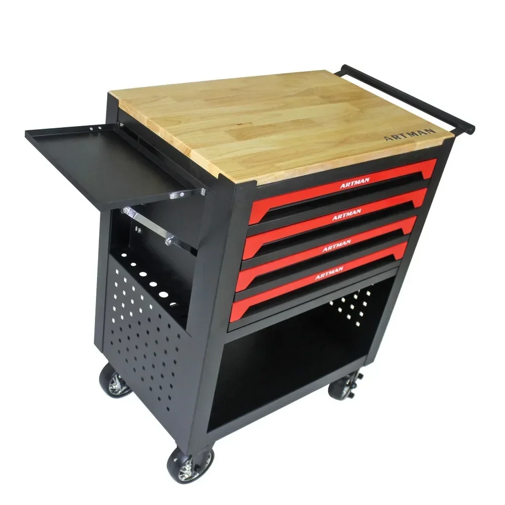 Rolling Tool Chest with 4-Drawer, Tool Storage Organizer Cabinets for Garage, Warehouse, Repair Shop,400 LBS, Tool Cabinet