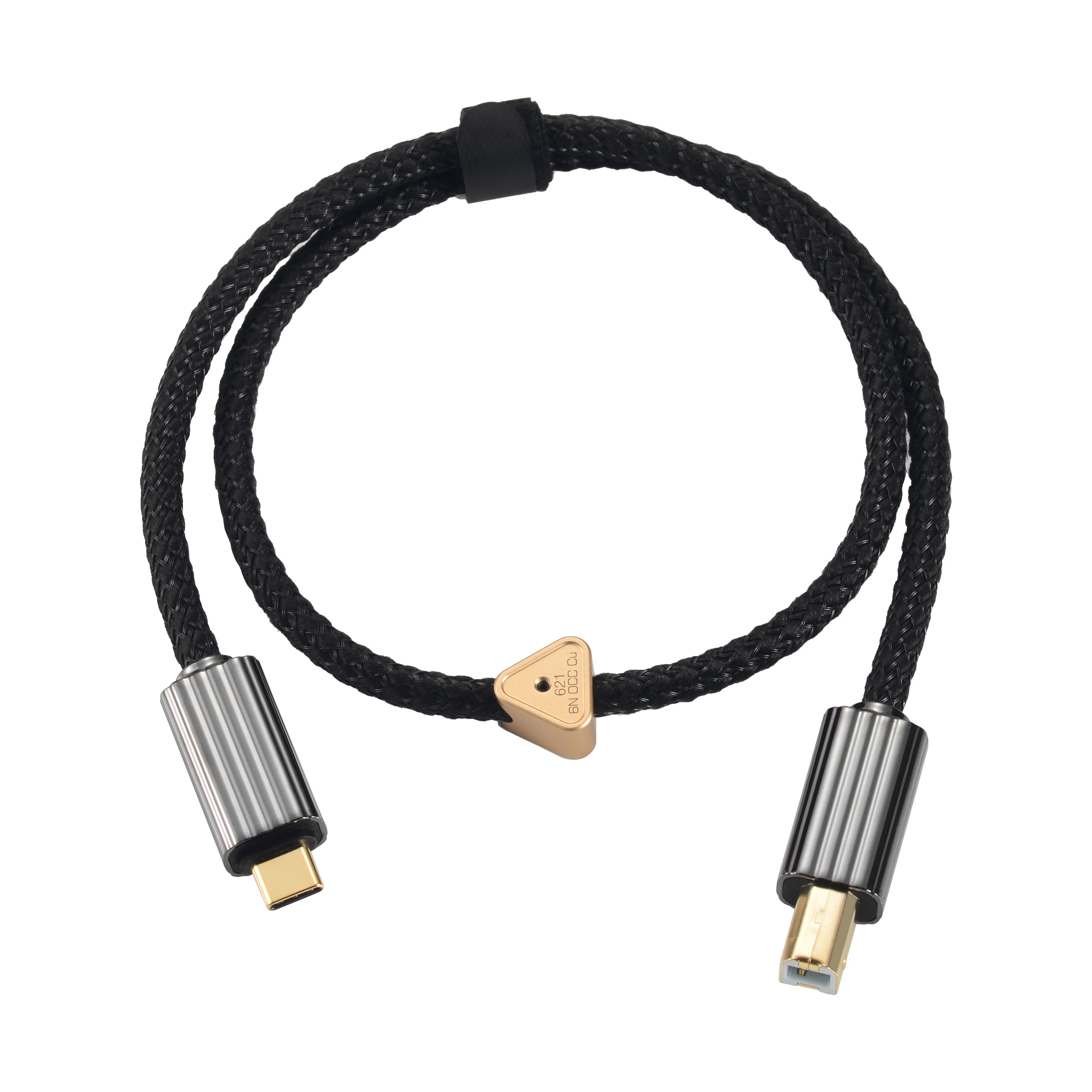 audirect T-3 Monocrystalline Copper/Silver USB-C TO USB-B Cable (Dongle) for Connecting iPhone and Android to DAC