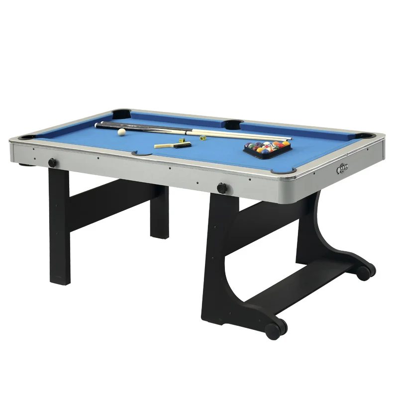 Mini Pool Table Folding Leg with Wheels, Portable Billiard Game, Family Entertainment Toy for Kids Home Activity Use