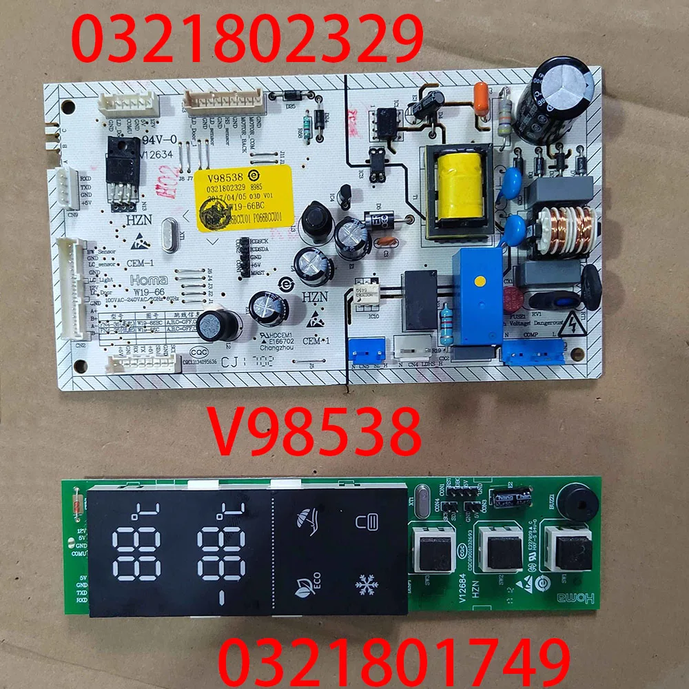 Подходит для холодильника Homa haier W19-66BC 0321802329 v98538, материнская плата компьютера 0321801749, плата дисплея Подходит для холодильника Homa haier W19-66BC 0321802329 v98538, материнская плата компьютера 0321801749, плата дисплея