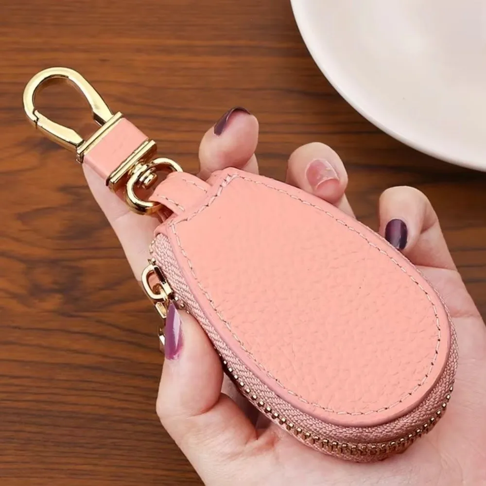 

Luxury Car Key Bag Large Capacity Multifunctional Leather Key Case Protection Cover Coin Storage Keychain Holder