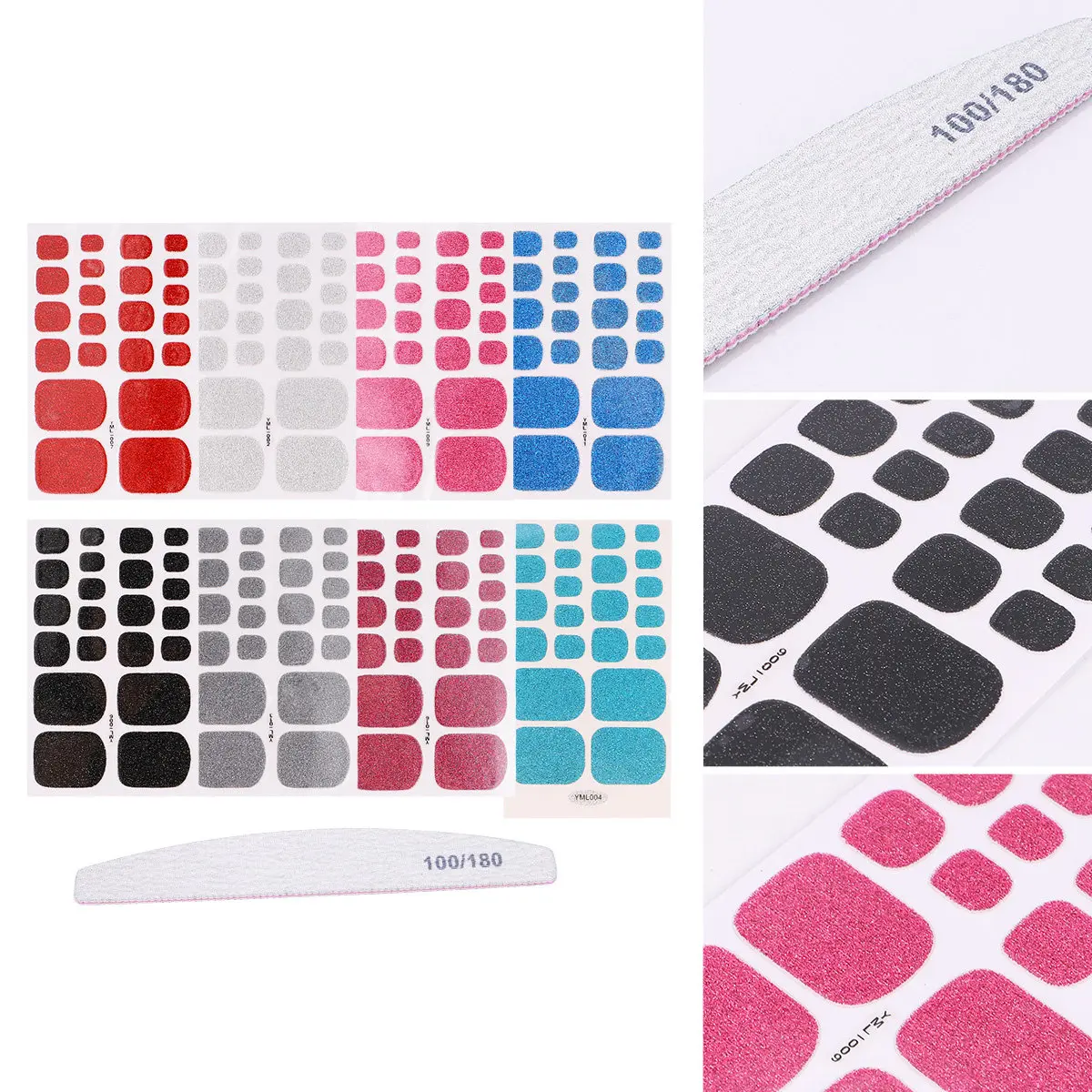 

1 шт. наклейки для дизайна ногтей, 8 листов, декор для ногтей на ногах для женщин, яркие креативные узоры, водонепроницаемые, украшения для ногтей на ногах, для вечеринок