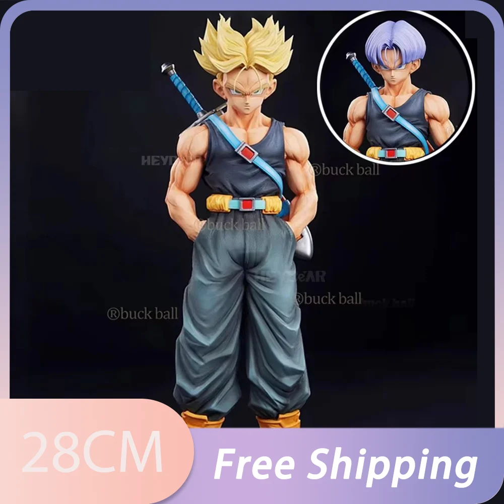 28cm dragon ball Z Fighters Trunks Anime Figure Super Saiyan Trunks Figure Future Trunks Figures Model Collection Decoration Toy