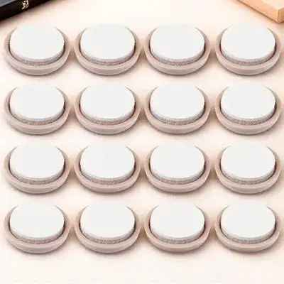 16 قطعة الأثاث الساق أسفل منصات الإنزلاق المستديرة ذاتية اللصق الطابق حامي الضوضاء واقية عصا على كرسي الجدول منصات القدم للخشب