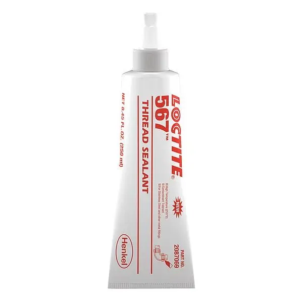 น้ำยาซีลเกลียวท่อ, 567, 8.5 ออนซ์, หลอด, สีขาวอมเทา, ทนความร้อนสูง