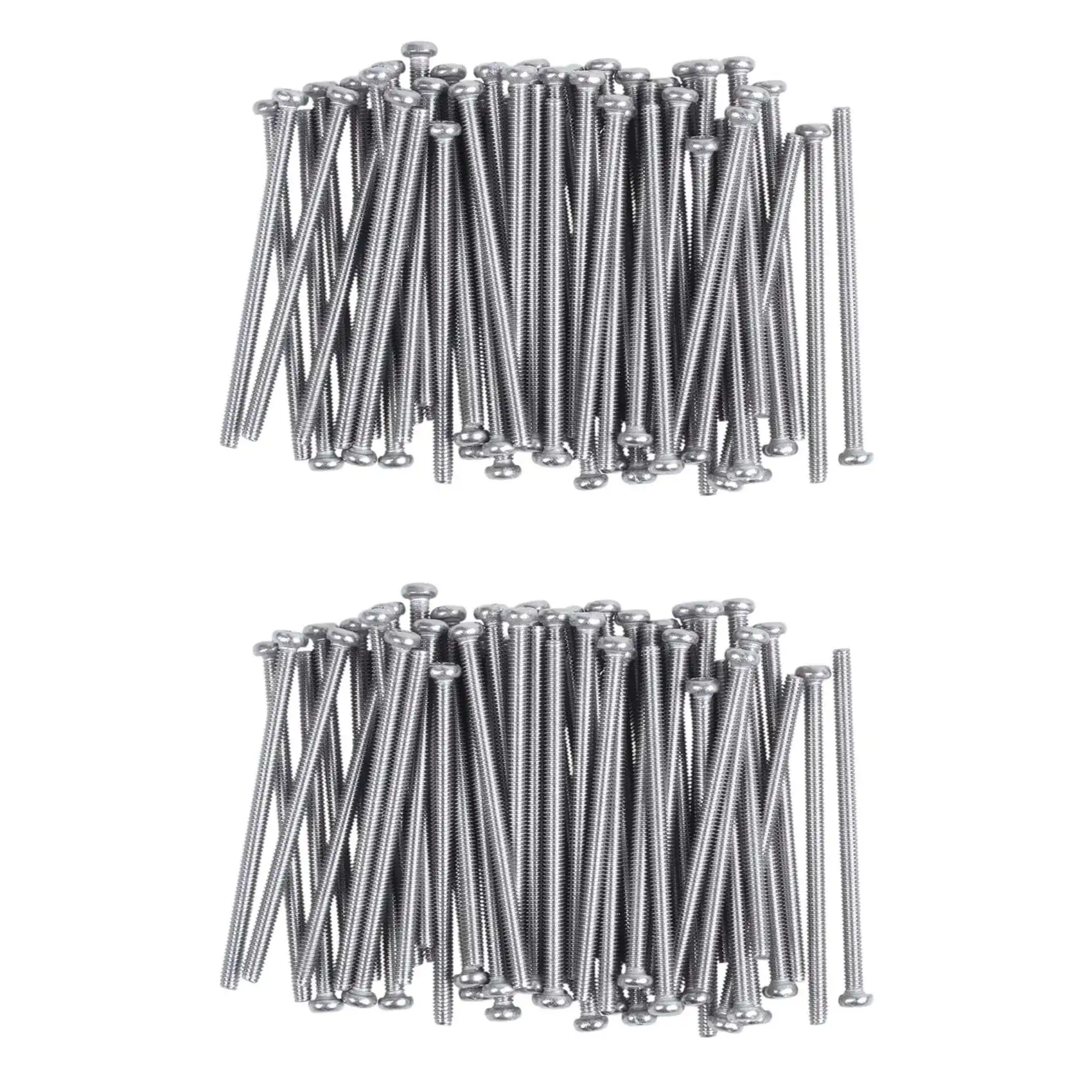 ABMI-M2.5 X 40Mm 304 Stainless Steel Phillips Round Head Screws Bolt 120Pcs,