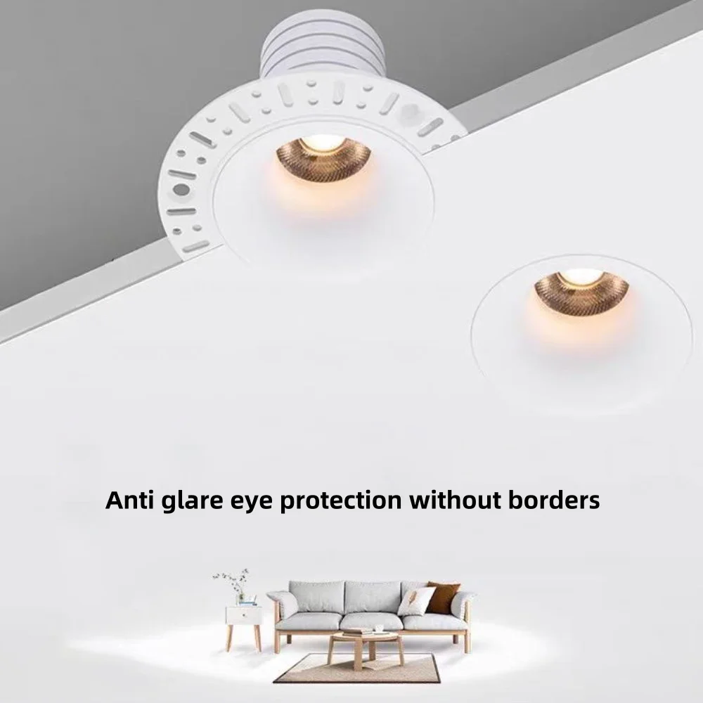 LED ceiling light dimming embedded anti glare tube LED ceiling  AC85~265V background indoor