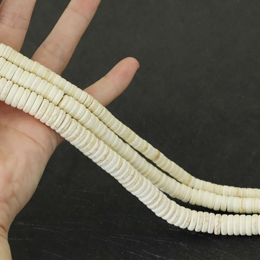 Noter 6/8/10mm Genuine Natural White Howlite Beads For Jewelry Making High Quality Loose DIY Bracelet Necklace Suit Earrings