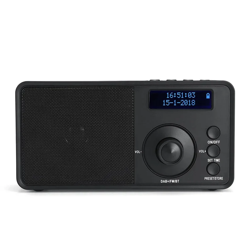 

N04R 2X Portable DAB + Digital Radio Wireless Bluetooth Stereo Speaker LCD Display Outdoor Headset Support Alarm Clock FM AUX