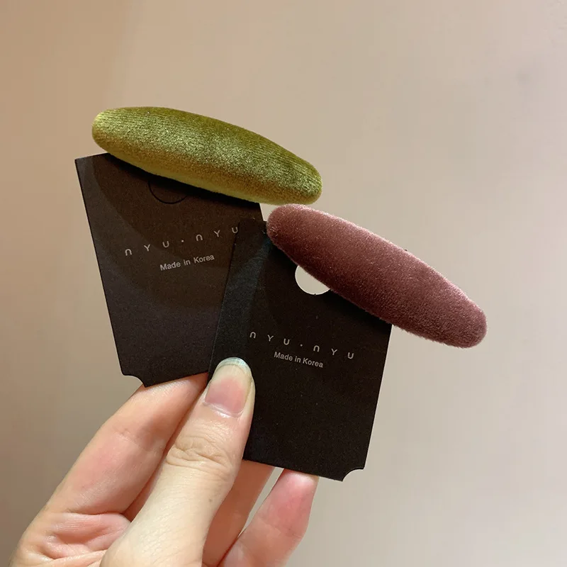 

French Vintage Hair Clips Hairpins for Girls Velet Headwear Sponge Duckbills Alligators Hair Accessories