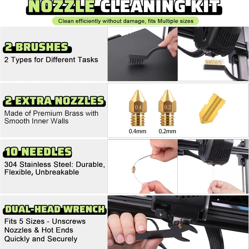 34 個の 3D プリンターツールキット、すべての FDM/SLA プリンター用、クリーニング、仕上げ、カット、DIY 3D プリンターアクセサリー