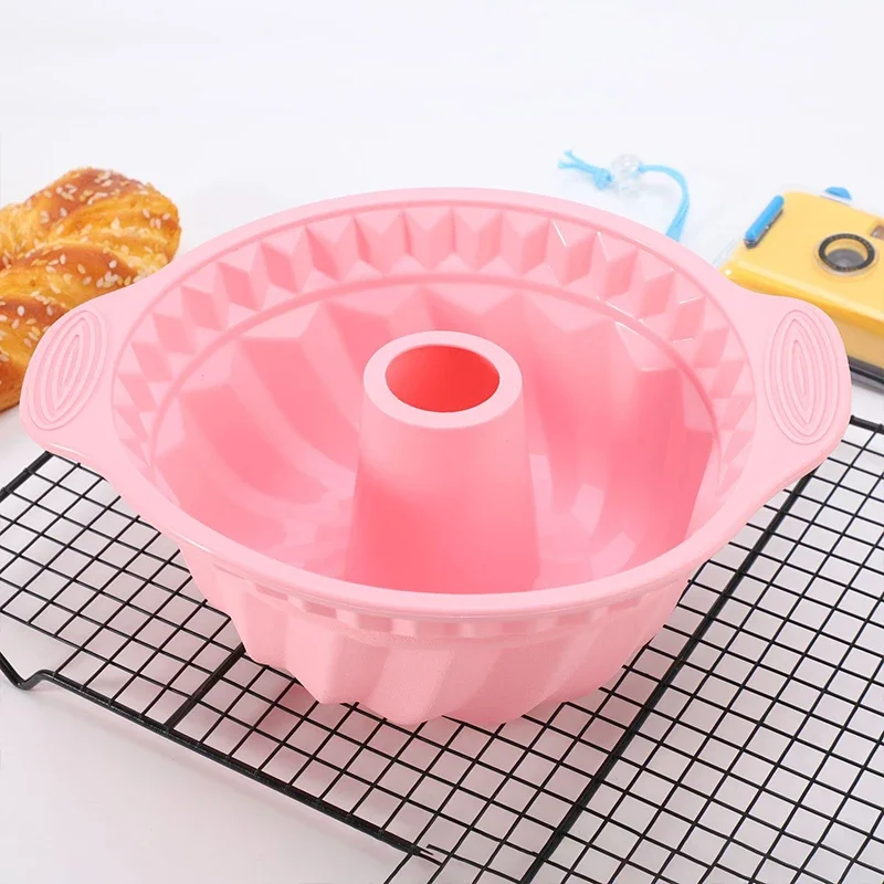 Pink Nonstick Silicone Bakeware Set, Cake Pan, Pastry, Muffin, Cupcake, Bread Molds, Baking Tools
