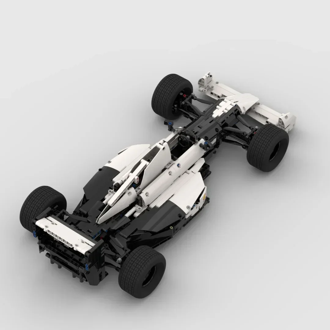 테크니컬 MOC Ayrton Senna Formula 1 McL60 F1 하이테크 브릭 자동차 모델, 1/8 체중계 빌딩 블록 키트, 성인 장난감 선물