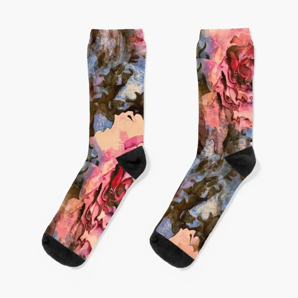 

English Roses Socks winter gifts Run Wholesale Men's Socks Women's