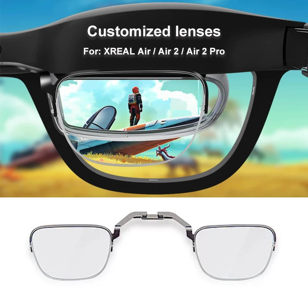 Für Nreal Air/Xreal Air 2/Air2 Pro/One/1S/One Pro Smart AR-Brillen: Maßgefertigte Linsen für Kurzsichtigkeit, Weitsichtigkeit, Astigmatismus und Blaulichtfilter – Detail 1