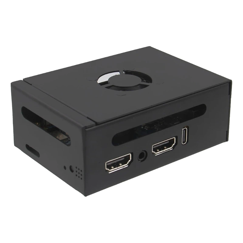 Caja Metal 652F para ordenadores placa única Orange 5 (N515) con disipador calor, juego ventiladores