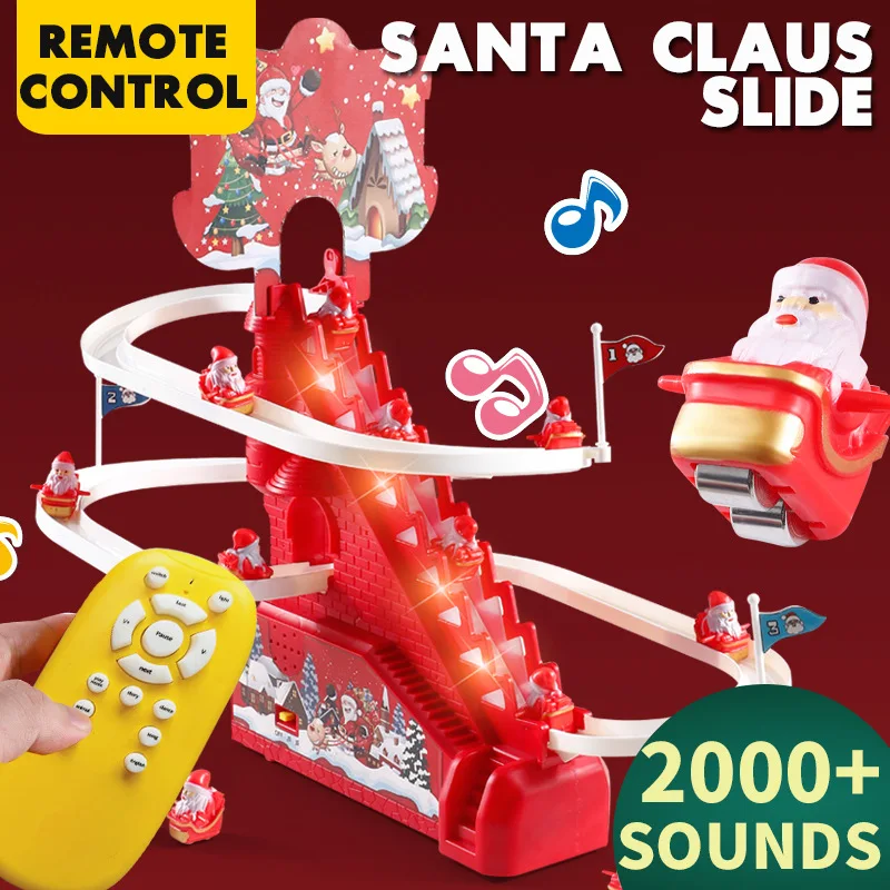 سلم تسلق كهربائي لعبة سانتا كلوز ديكور عيد الميلاد المتحرك التلقائي لرف حفلة عيد الميلاد وغرفة النوم والمكتب هدية