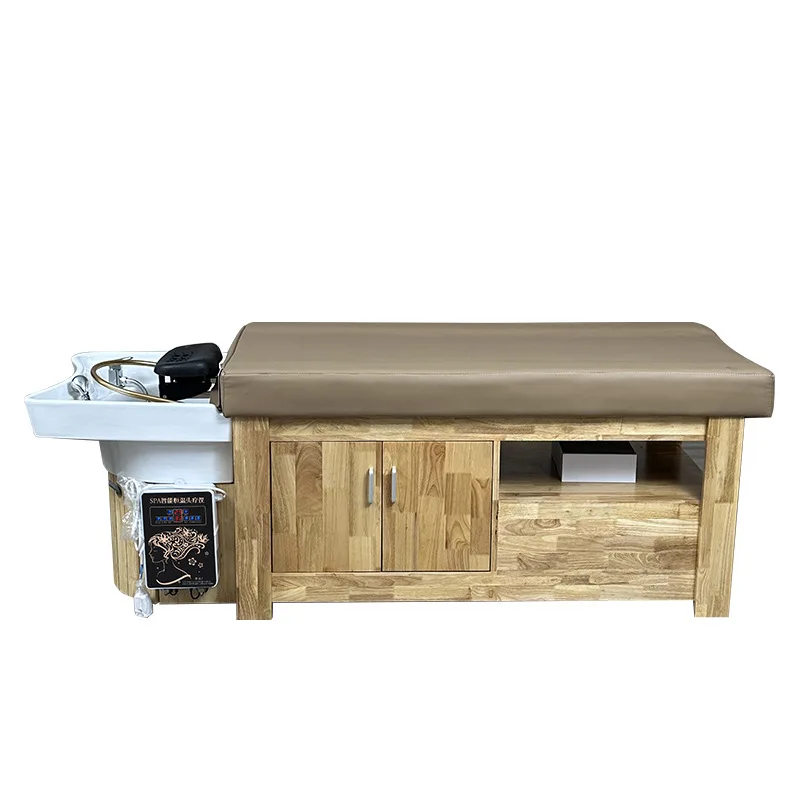 Adjustable Head Therapy Health Massage Bed Flush Bed Fumigation With Large Capacity Locker