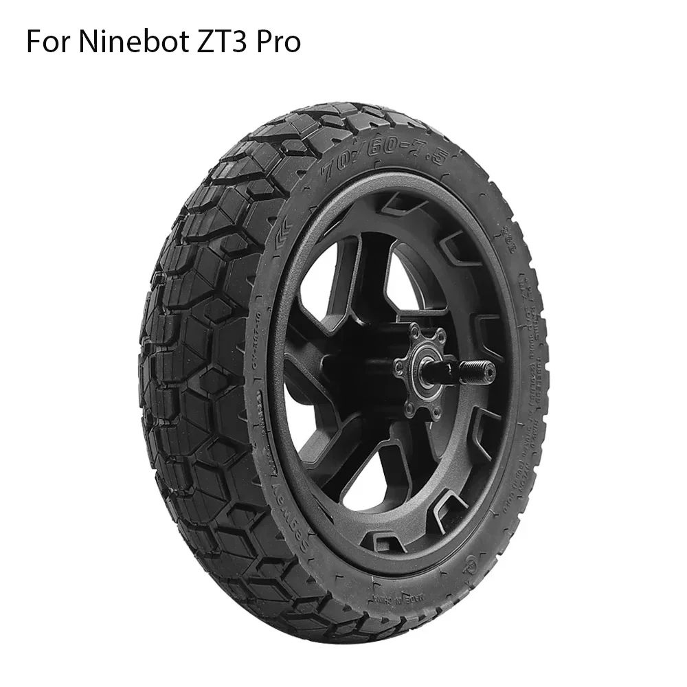

Electric Scooter 11 Inch Non-Slip Vacuum Tire for Segway Ninebot ZT3 Pro Front Wheel with Hub (70/60-7.5) Replacement Part