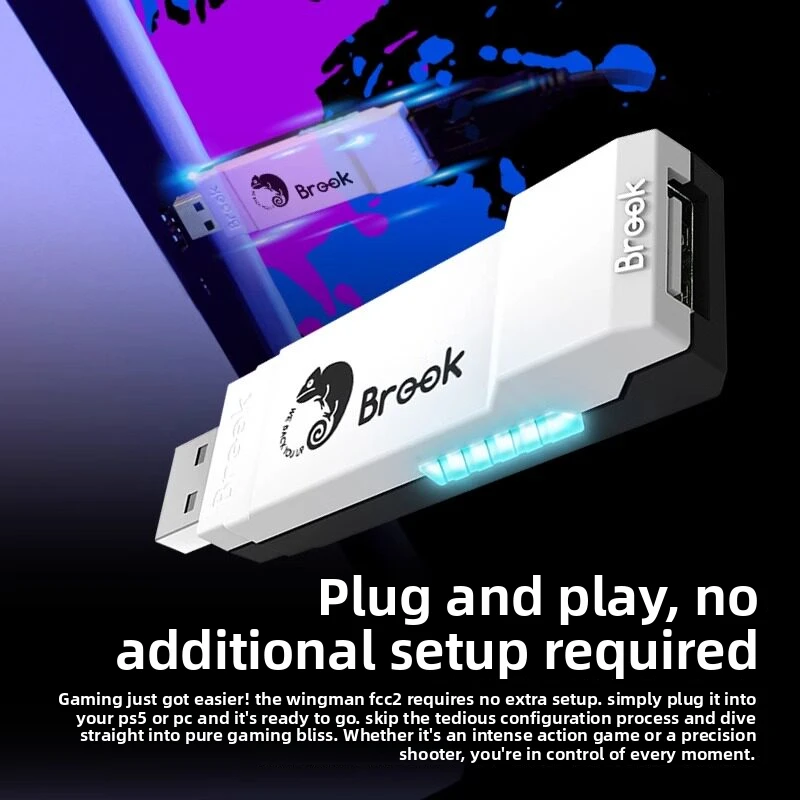 Brook Wingman FGC 2 Converter is Suitable for PS Series/Windows PC/N Switch/Arcade Joystick Adapter/Hitbox Plug and Play