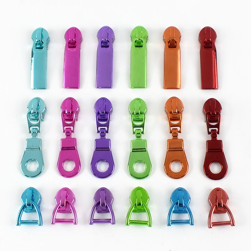 5/10/20 stuks Meetee 5 # Kleurrijke Nylon Rits Hoofd Coil Zip Puller Jas Ritsen Reparatieset Rugzak Decor Slider DIY Naaiaccessoires