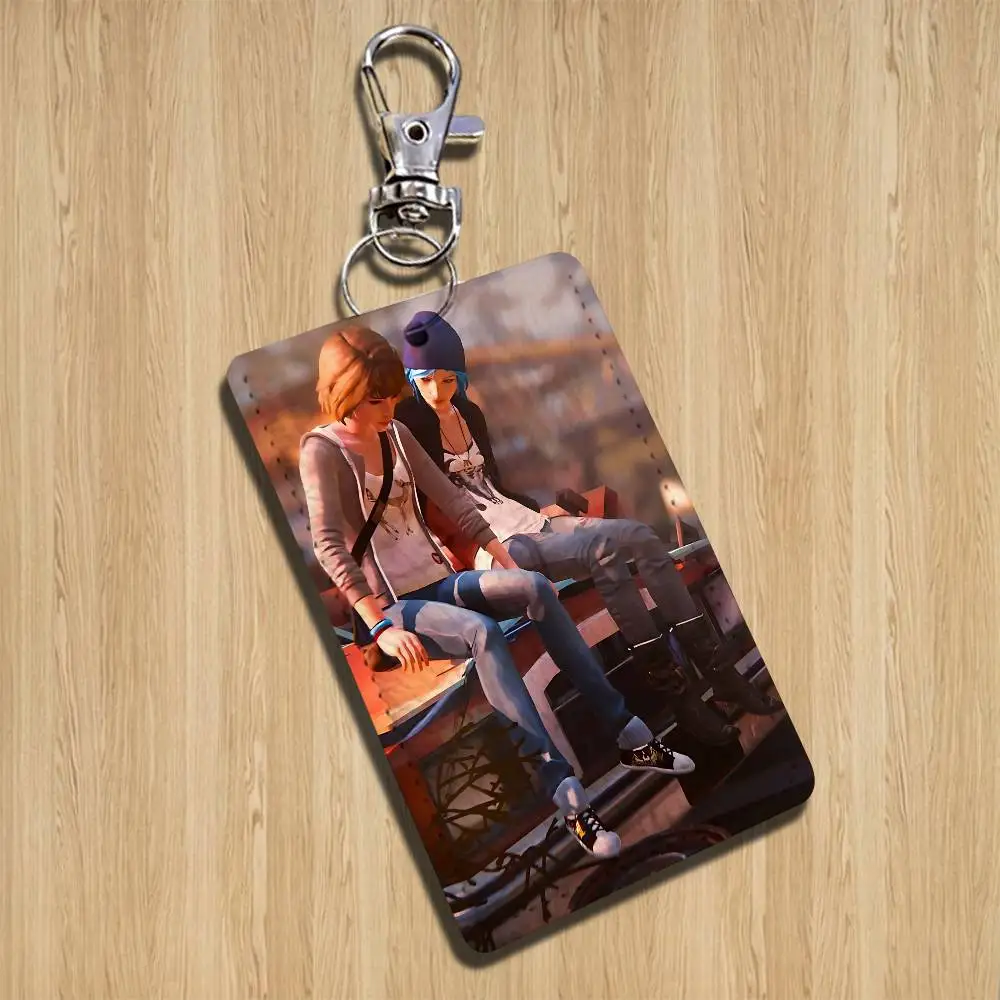 Max Caulfield Chloe Life is Strange Cartoon Singer Anime Card Keychain Fashion Pendant Bag ID Door Card Case Bus Card Cute Adult