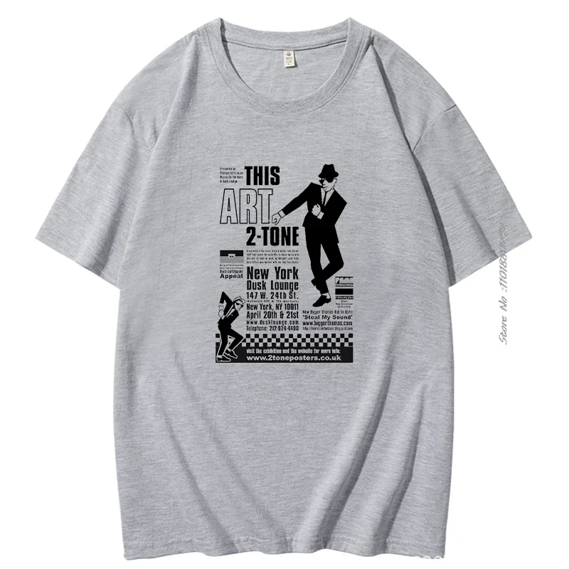 Summer Cotton T-Shirt 2 Tone Ska Tops Tee Mens The Specials Dance Craze Madness 2tone Selecter Top High Quality Mens Clothes