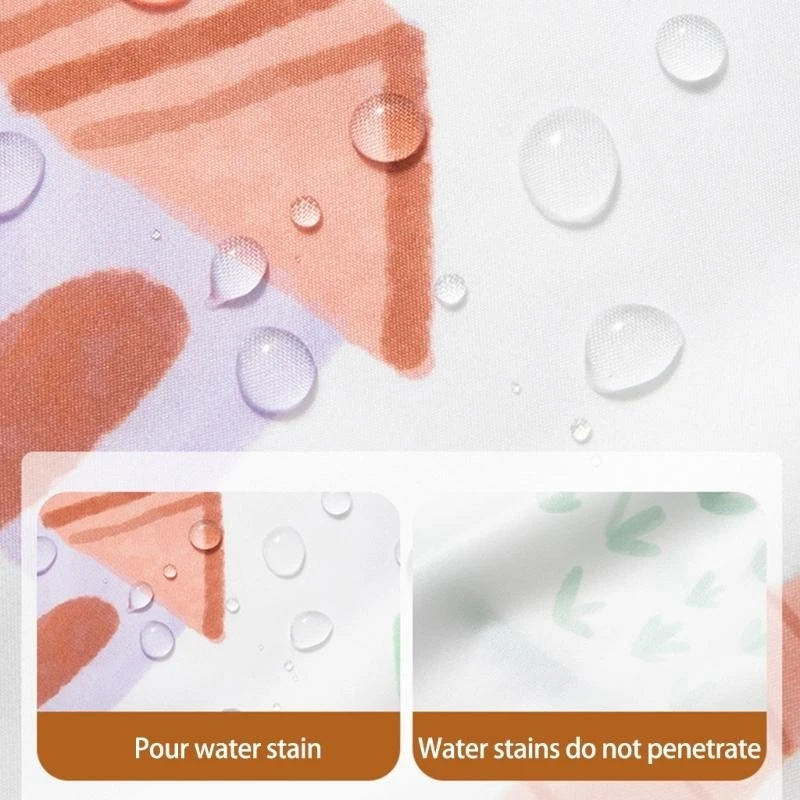 مريلة تغذية الأطفال J15U بأكمام من البوليستر من عمر 6 أشهر إلى 3 سنوات #4