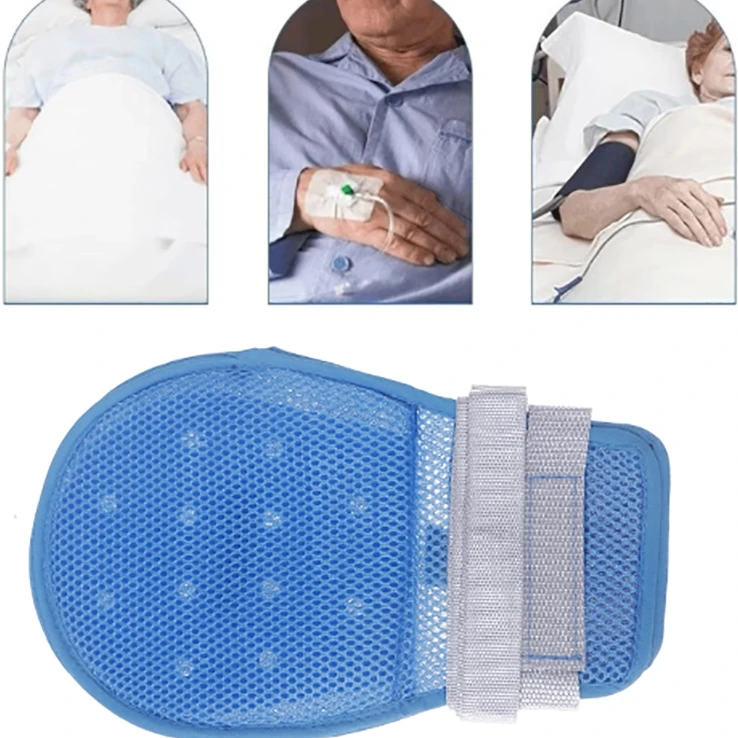 Detachable Bedridden Patient Anti Fall Hand Constraint Protector Elderly Anti Scratch Fixed Glove 1 Pcs Medical Restraint Glove